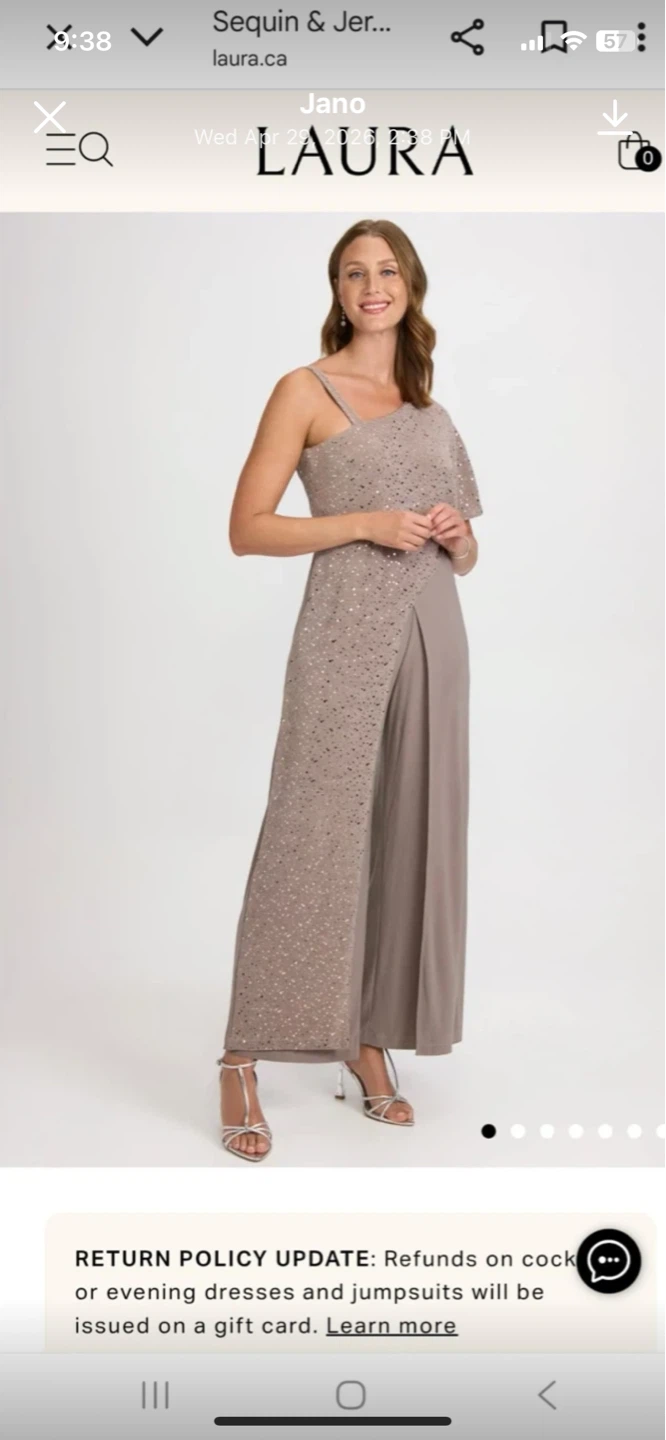 Laura Sequin One-Shoulder Jumpsuit