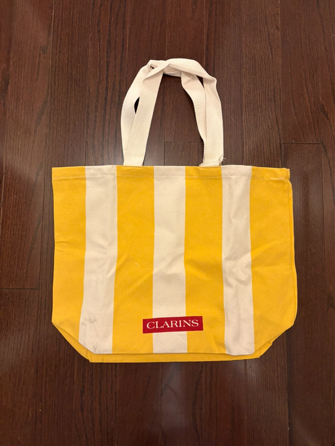 Clarins Striped Tote Bag