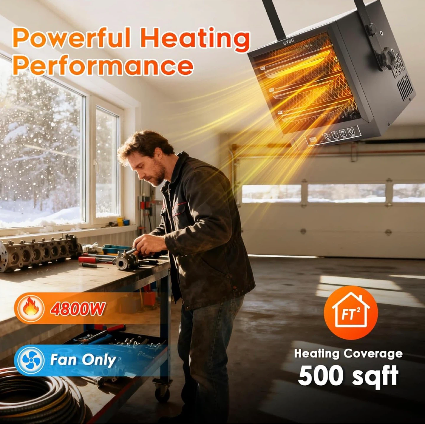 CTSC 4800W Garage Heater Electric - Brand new - photo 3