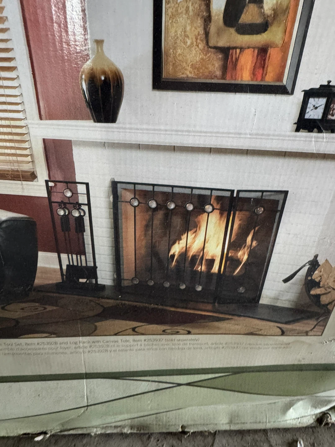 Style Selections Medallion Fireplace Screen - photo 3