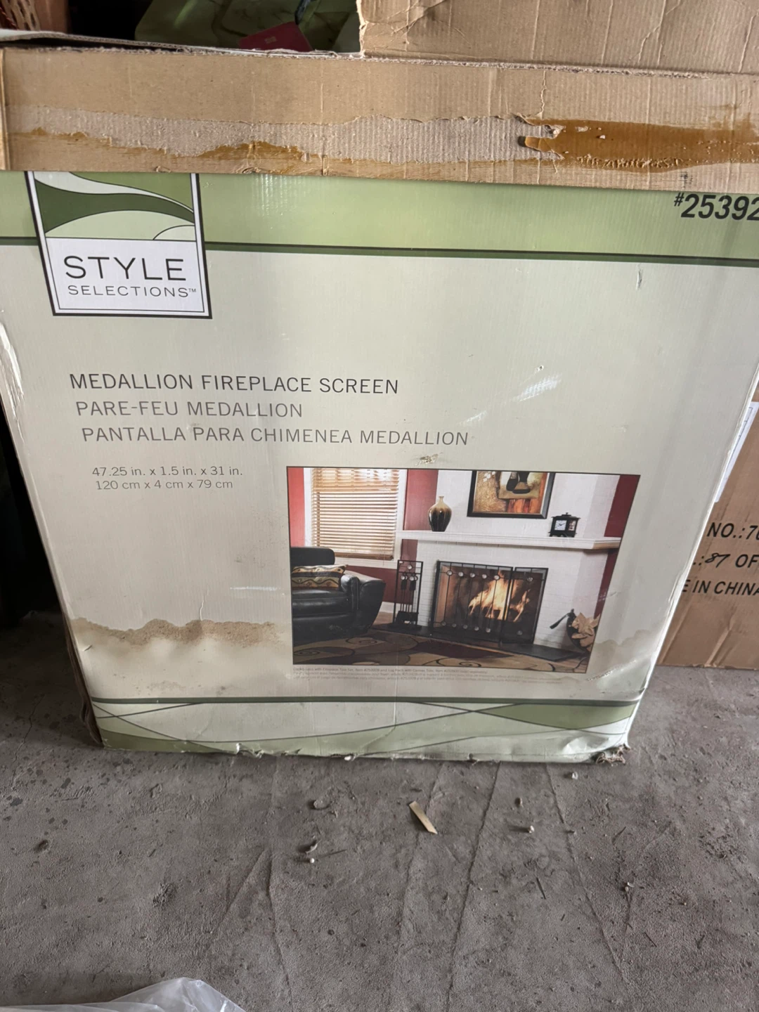 Style Selections Medallion Fireplace Screen
