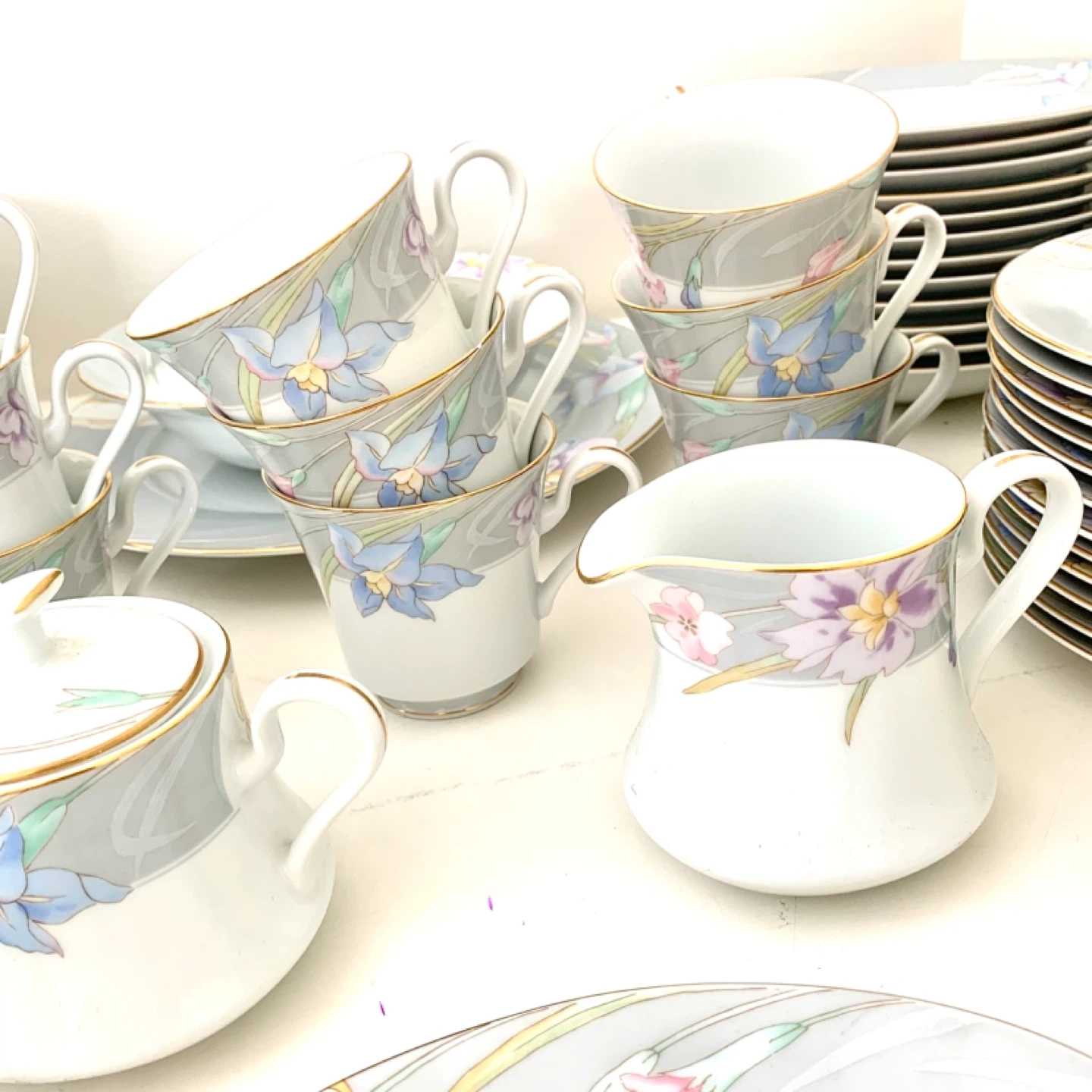 Fine China Dinnerware 78Pc Set Mikasa Charisma Plates Cups Bowls - photo 2