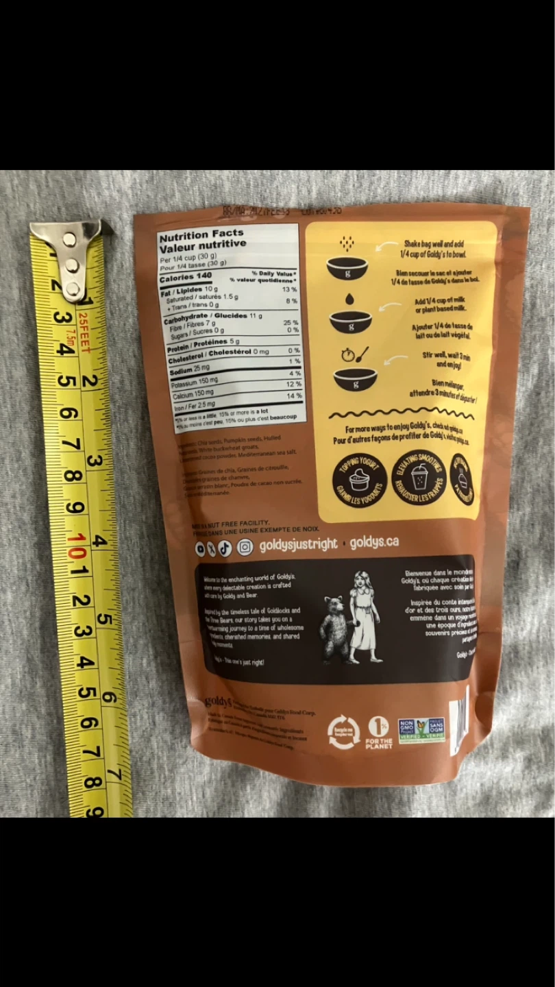 Goldy's Salted Cocoa Superseed Cereal,Most Still Left. 🥣🤎🚀🪐☄️🛰️🌌 - photo 2