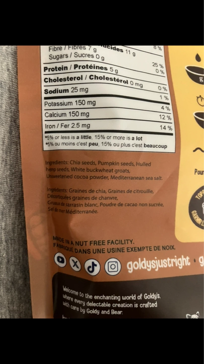 Goldy's Salted Cocoa Superseed Cereal,Most Still Left. 🥣🤎🚀🪐☄️🛰️🌌 - photo 3