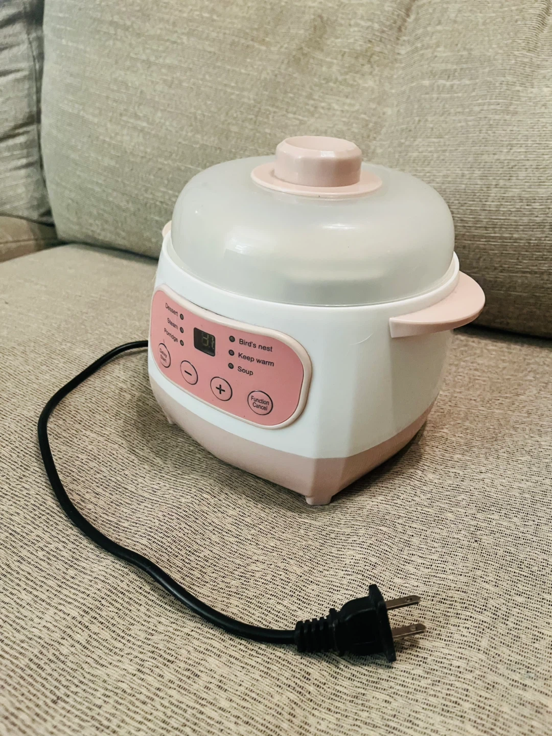 Pink Ceramic Stew Pot