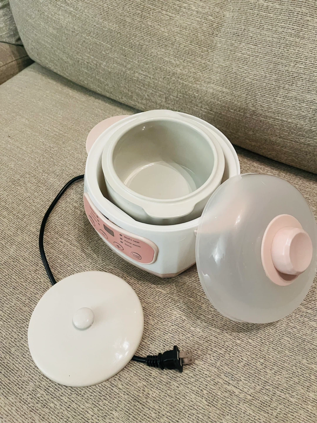 Pink Ceramic Stew Pot - photo 3