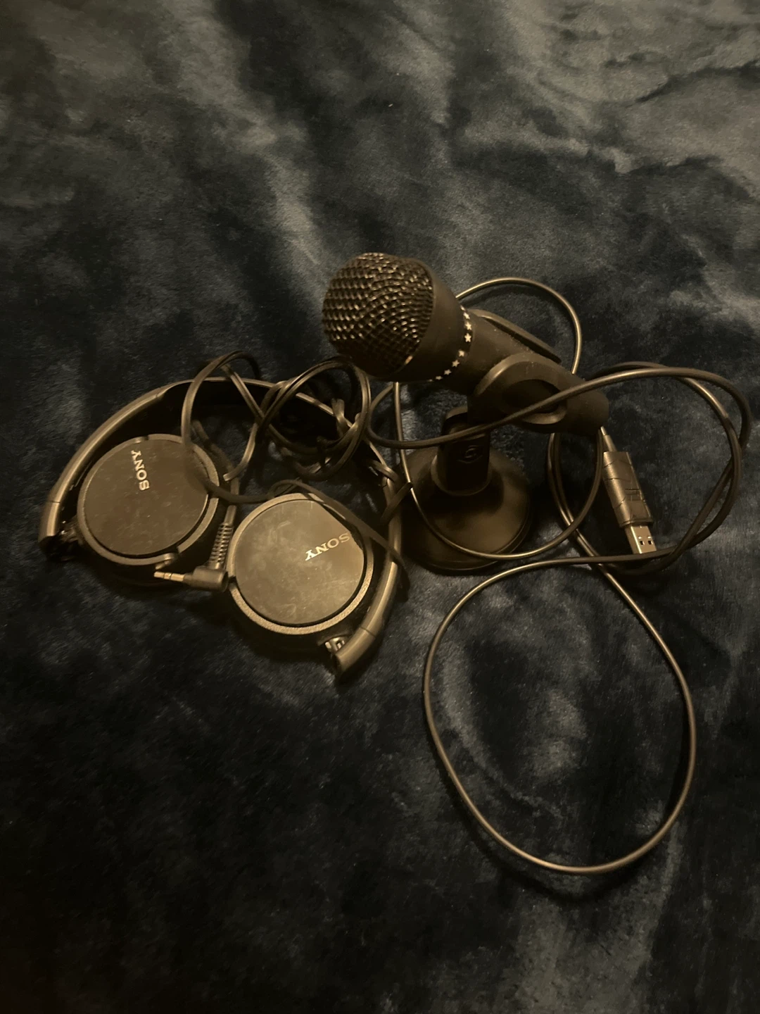 Sony Headphones and Microphone Combo