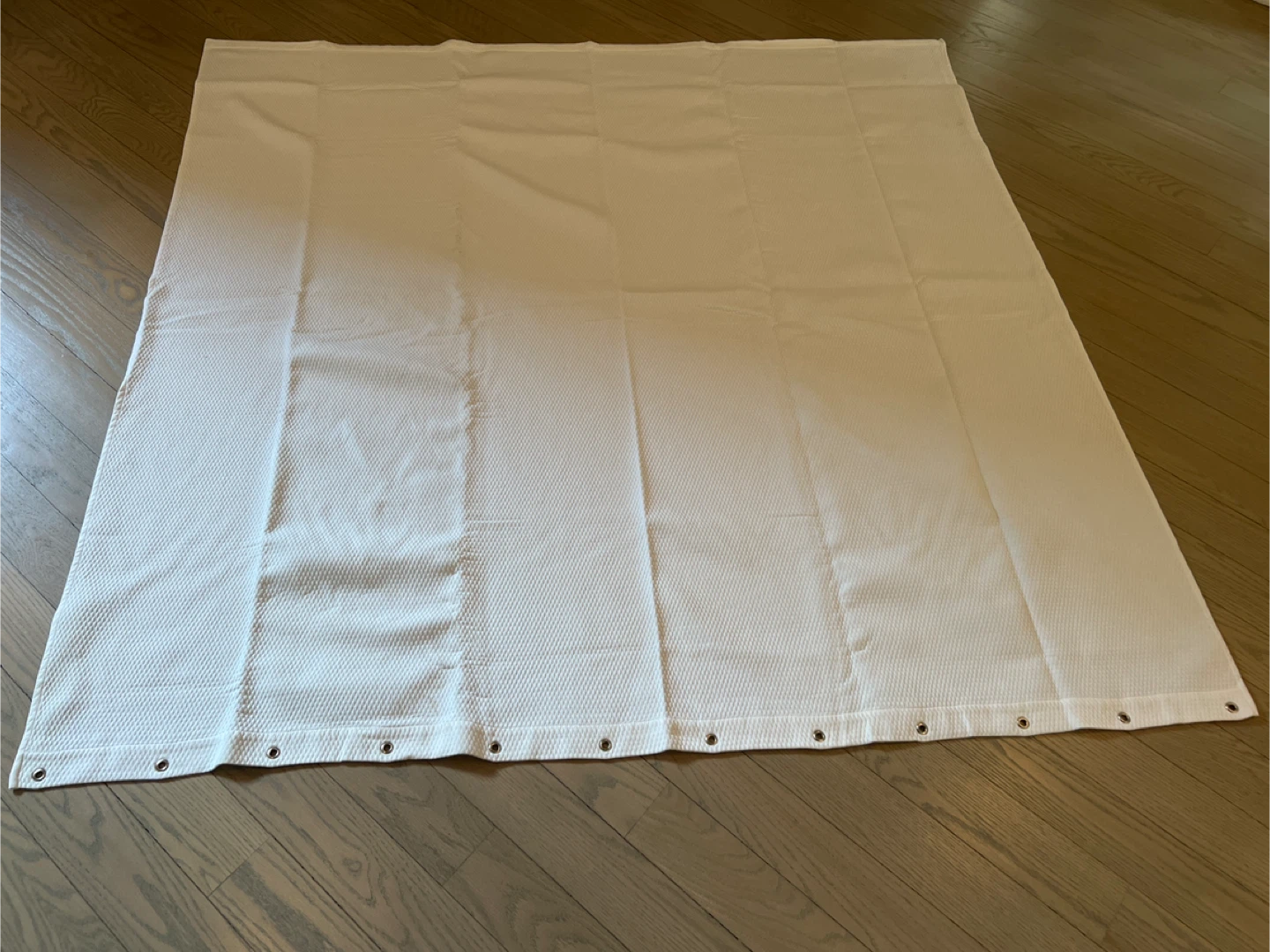 White Textured Shower Curtain Liner - photo 4