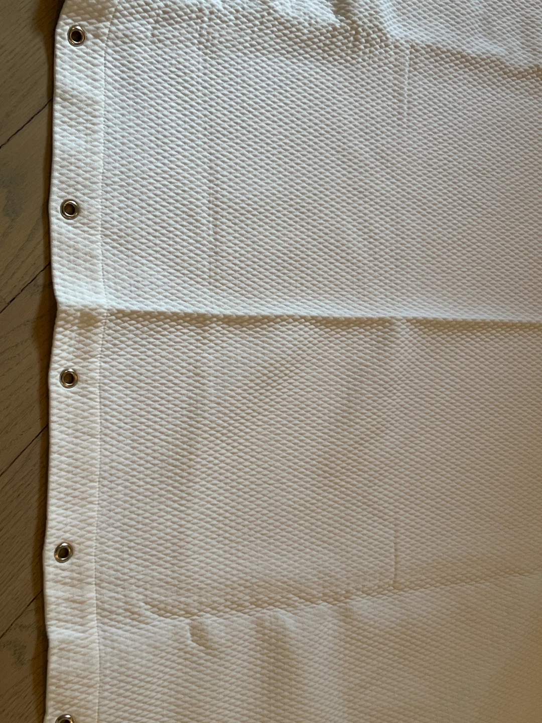 White Textured Shower Curtain Liner - photo 5