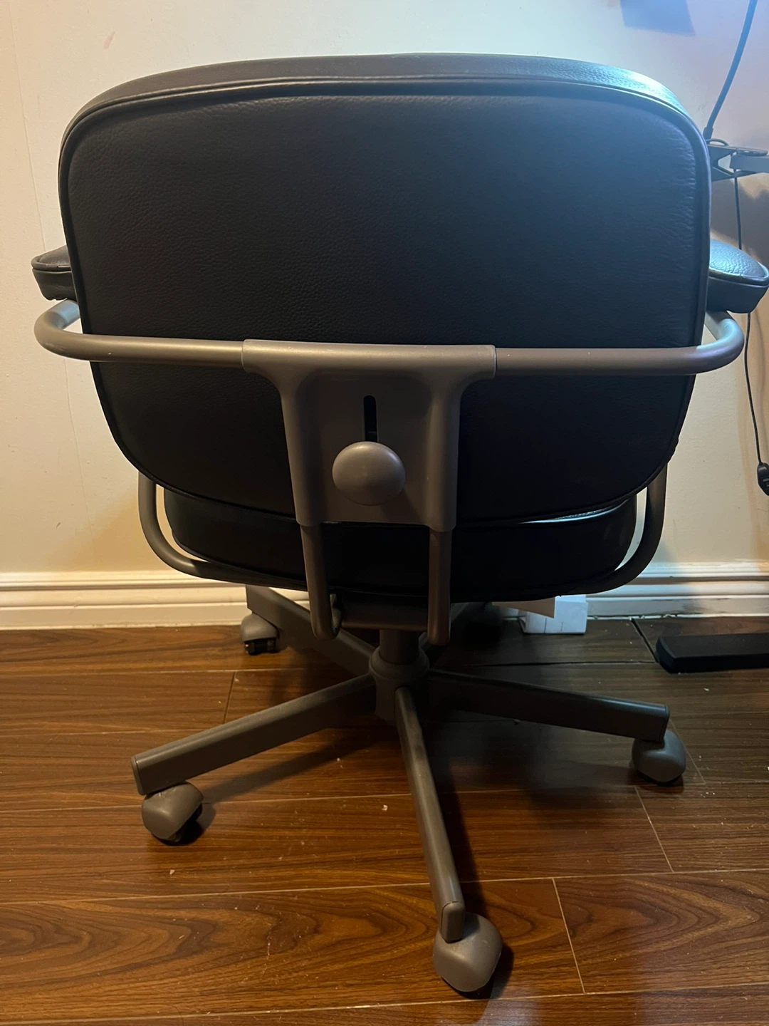 Negotiable - Alefjall - Ikea Black Faux Leather Office Chair - photo 3