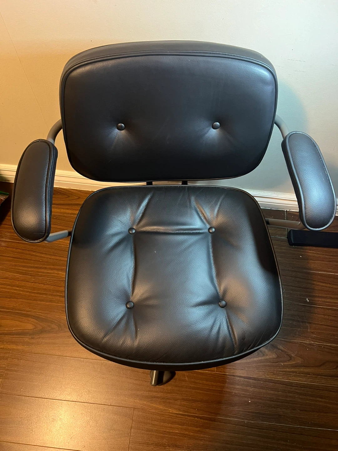 Negotiable - Alefjall - Ikea Black Faux Leather Office Chair