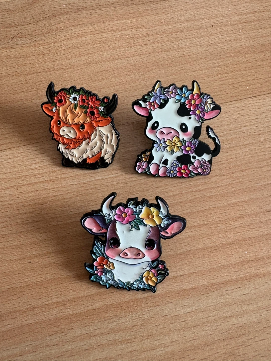 Cows Enamel Pins $5 each firm