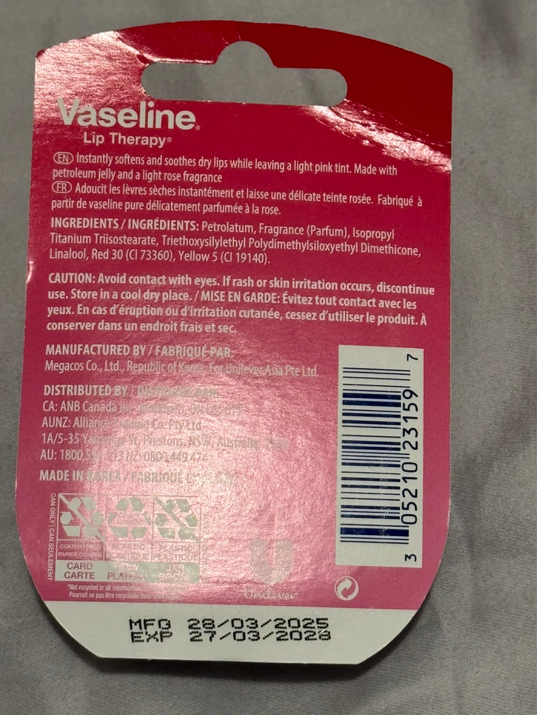 NEW Vaseline Rosy Lips Lip Therapy - photo 2