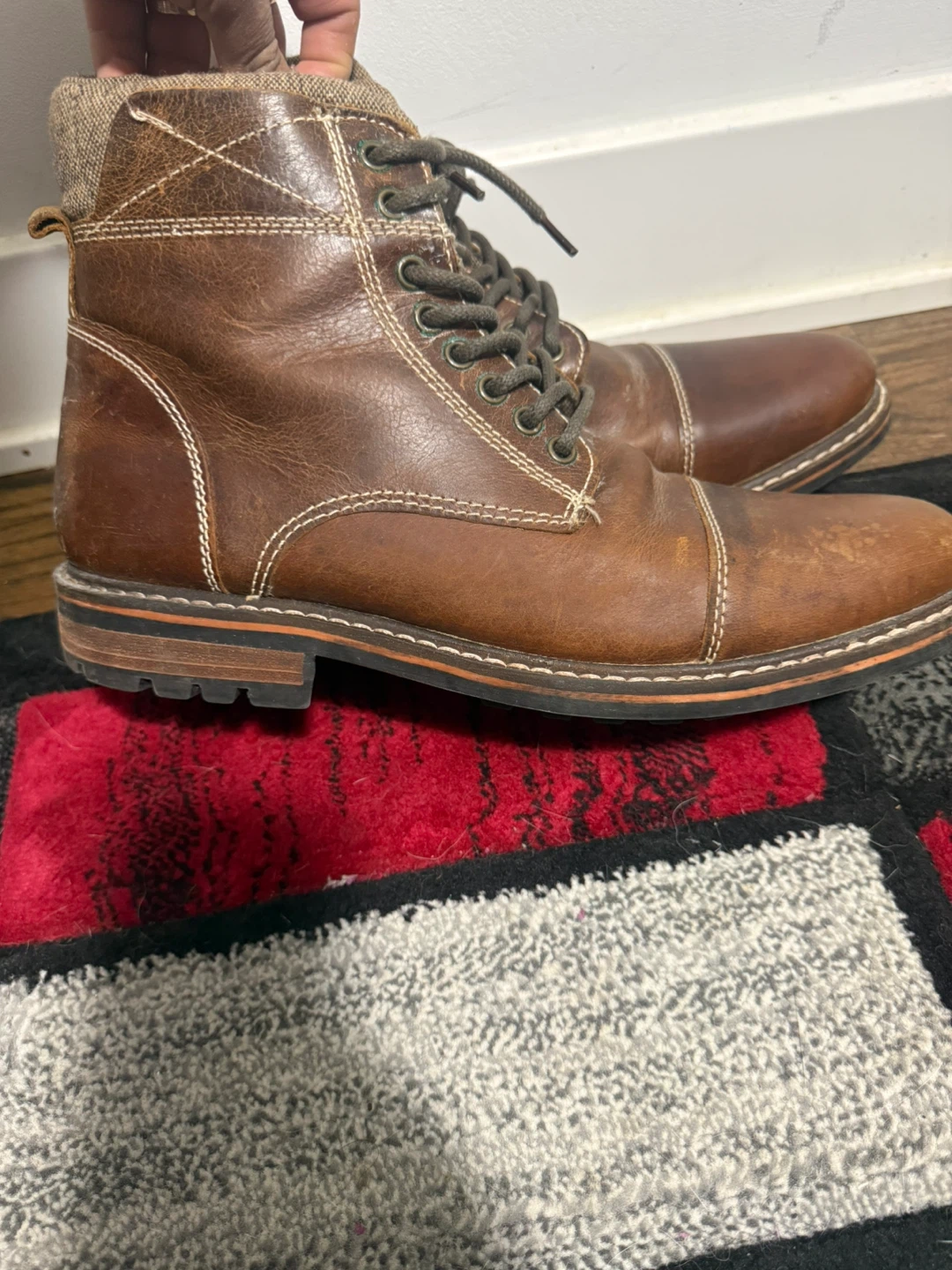 Crevo Camden Chestnut Brown Leather Men’s 11 Zip Ankle Boots - photo 5