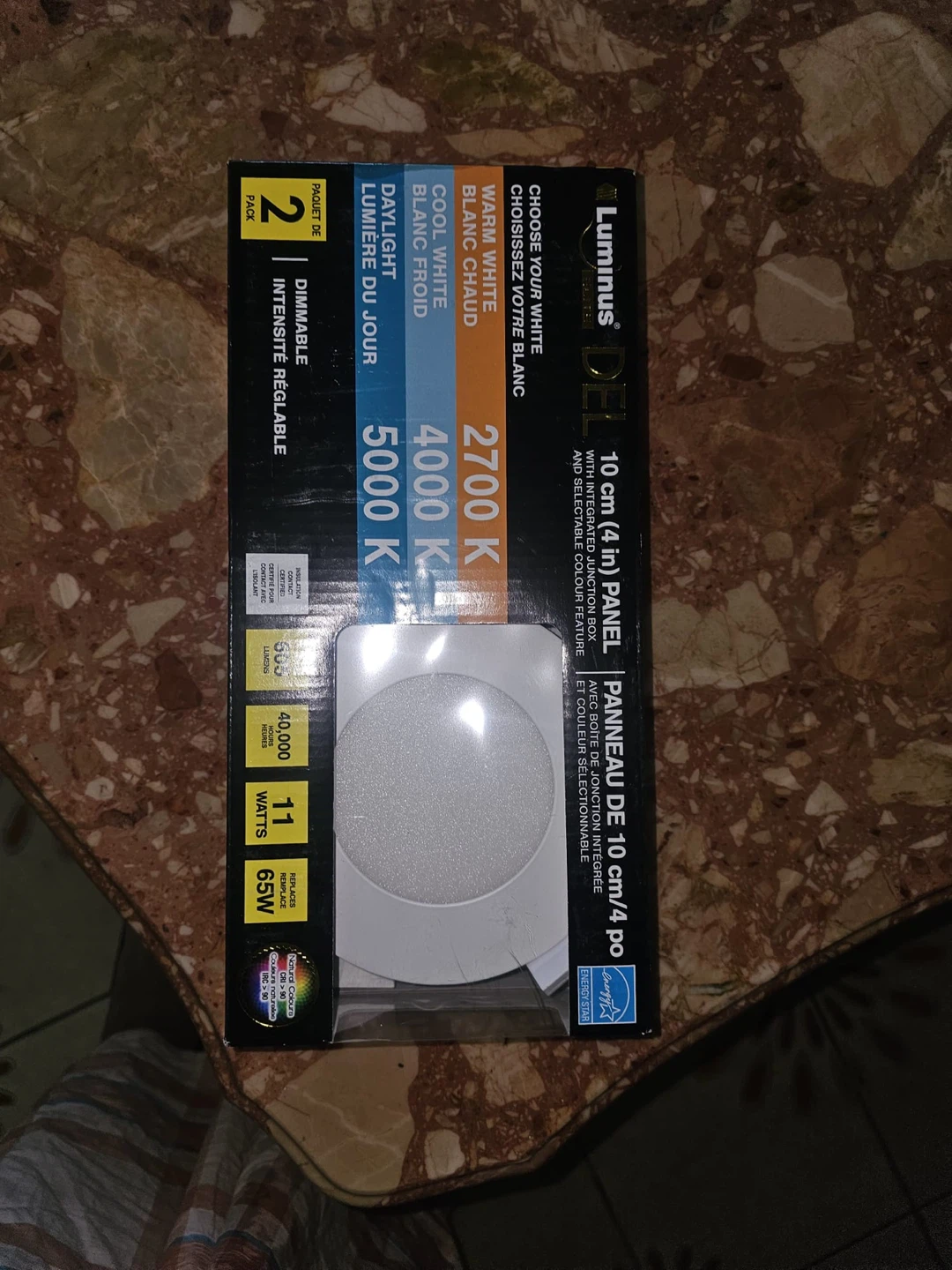 Pot light Luminus DEL 10 cm (4 in) Panel Lights - 2 Pack - photo 5