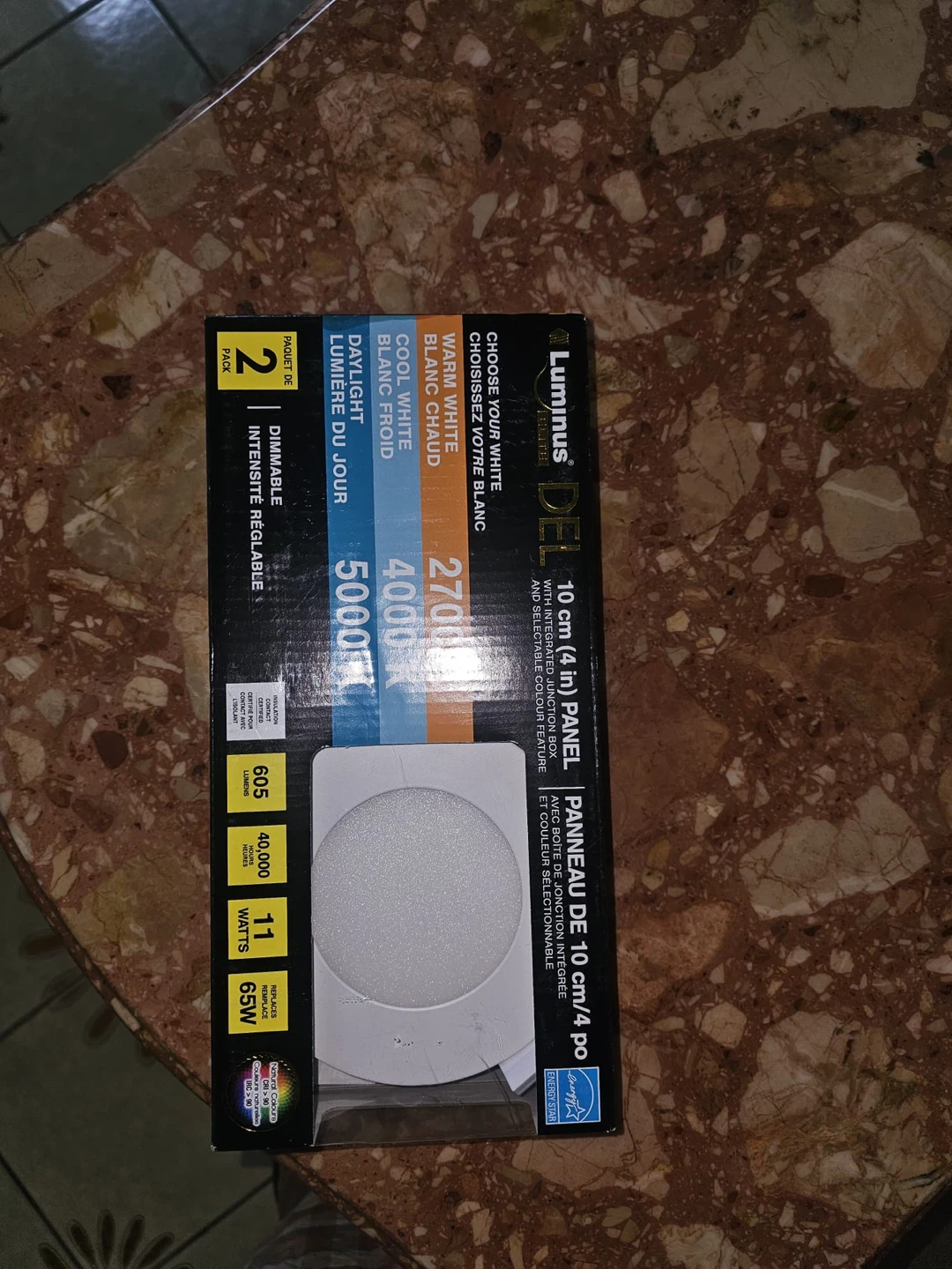 Pot light Luminus DEL 10 cm (4 in) Panel Lights - 2 Pack - photo 4
