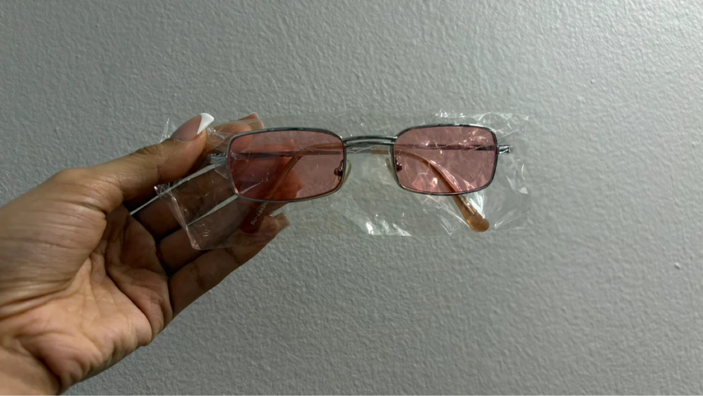 Pink Rectangular Sunglasses - photo 2
