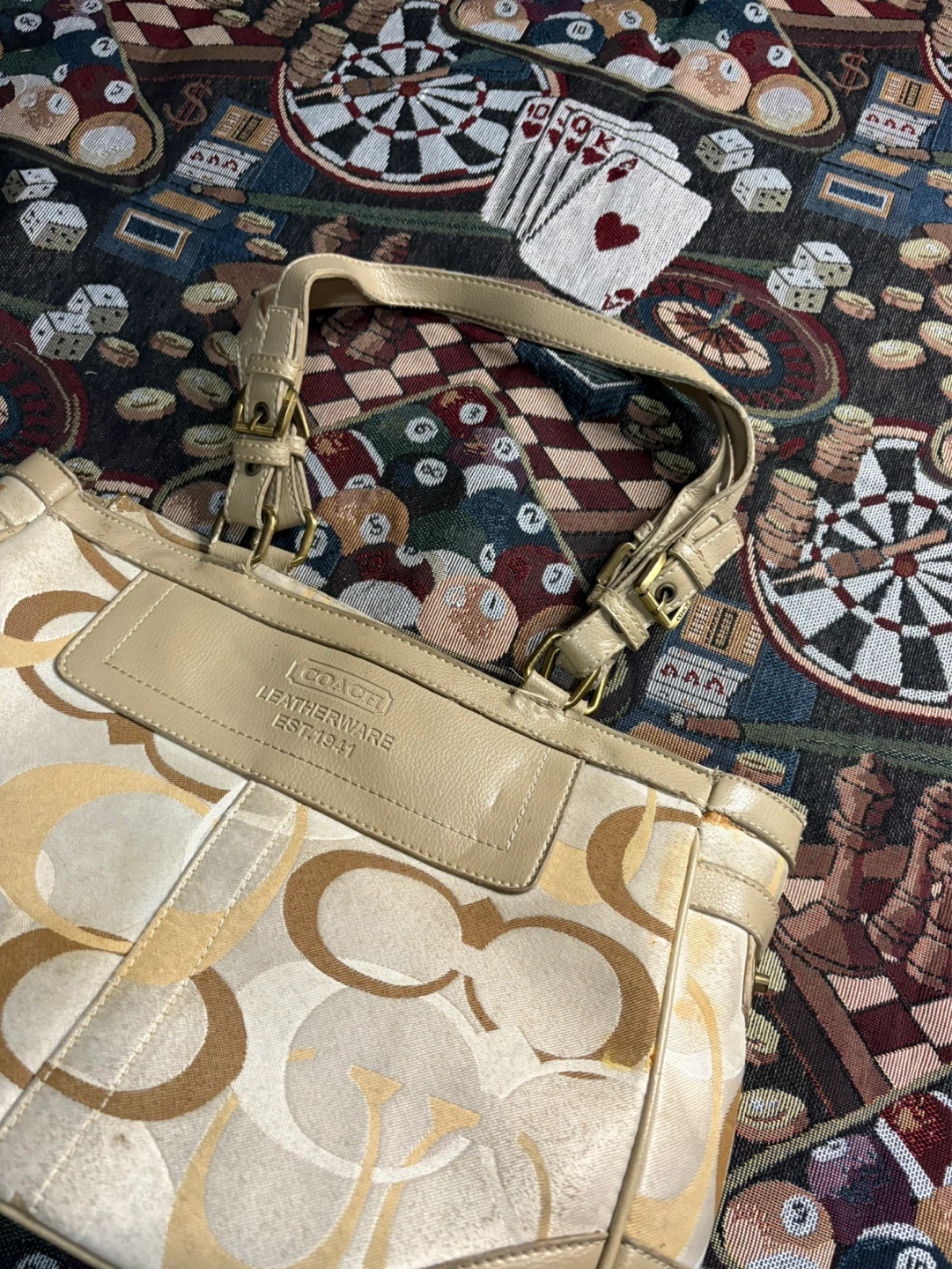 Coach Leatherware Monogram Tote Bag - photo 2