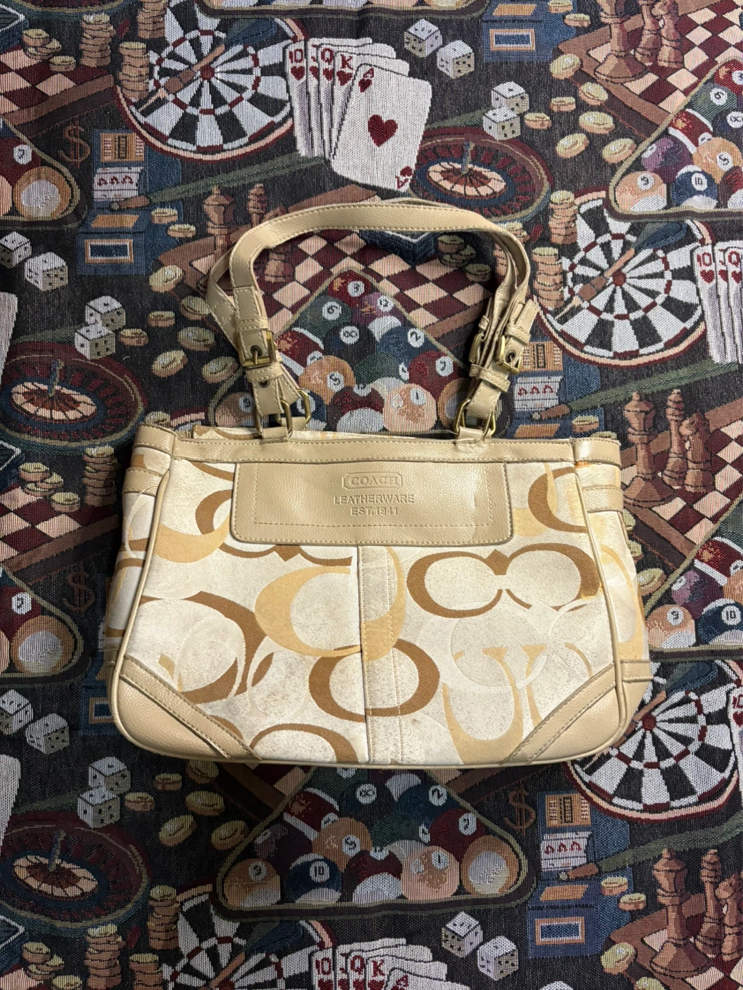Coach Leatherware Monogram Tote Bag