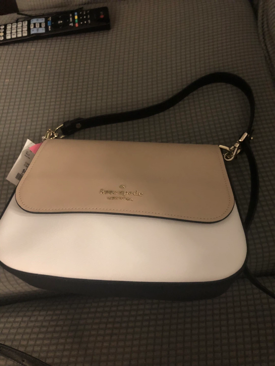 Kate Spade Staci Colorblock Saffiano Leather Shoulder Bag
