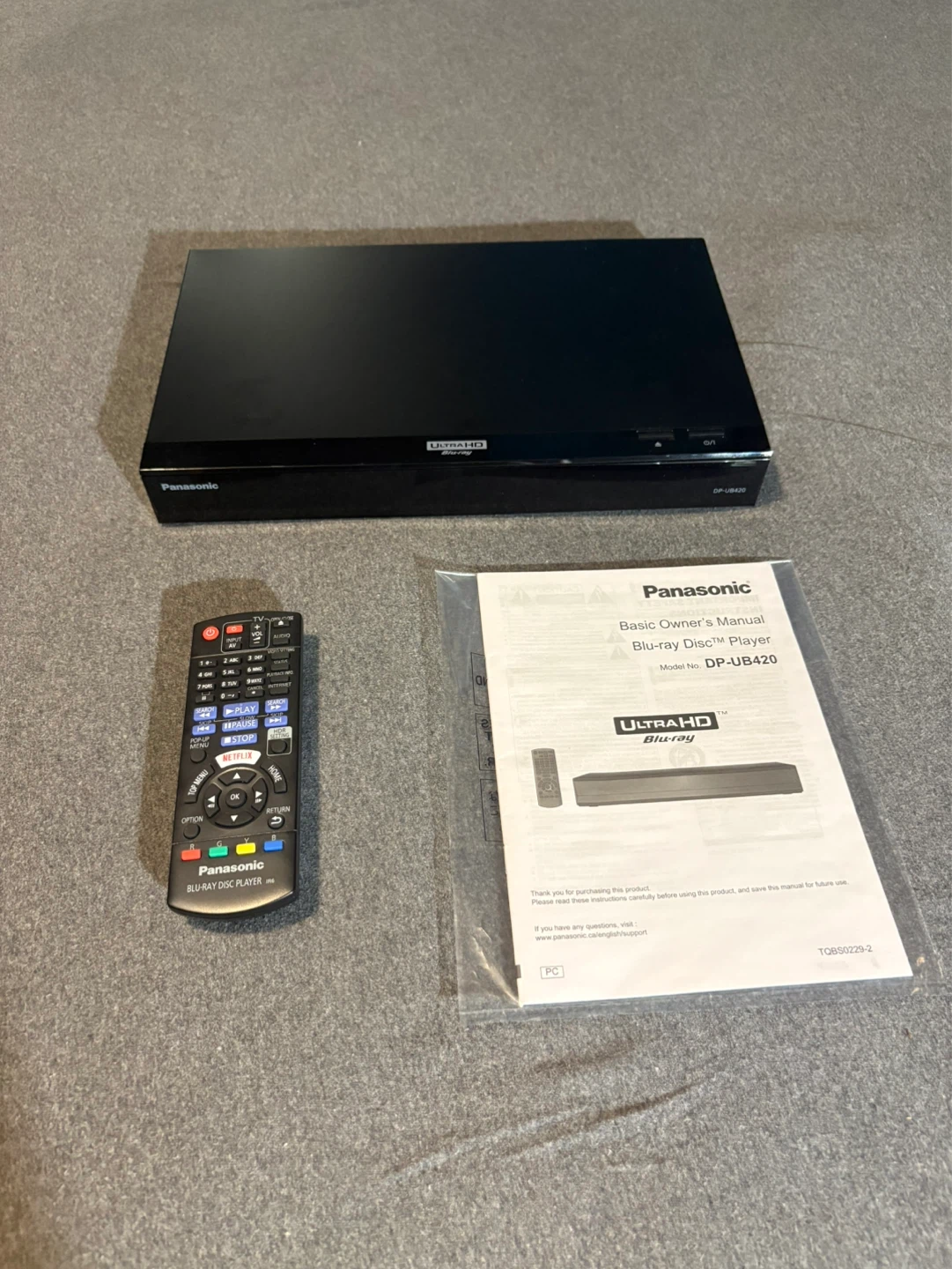 Panasonic DP-UB420 4k Blu Ray Player, (MINT CONDITION)