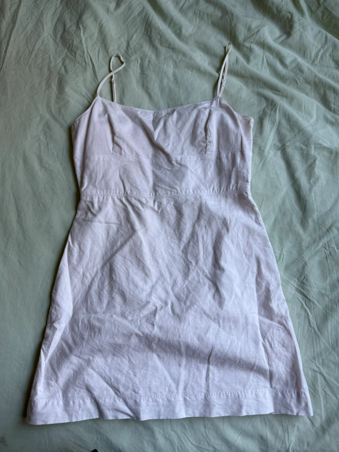 Sunday Best Pink Linen Blend Dress - Size M