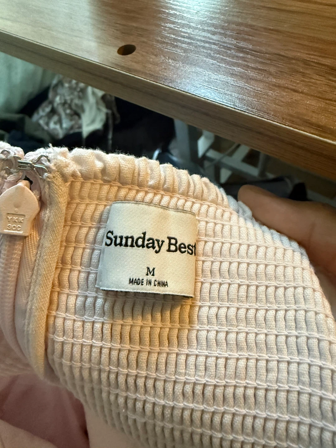 Sunday Best Pink Linen Blend Dress - Size M - photo 2