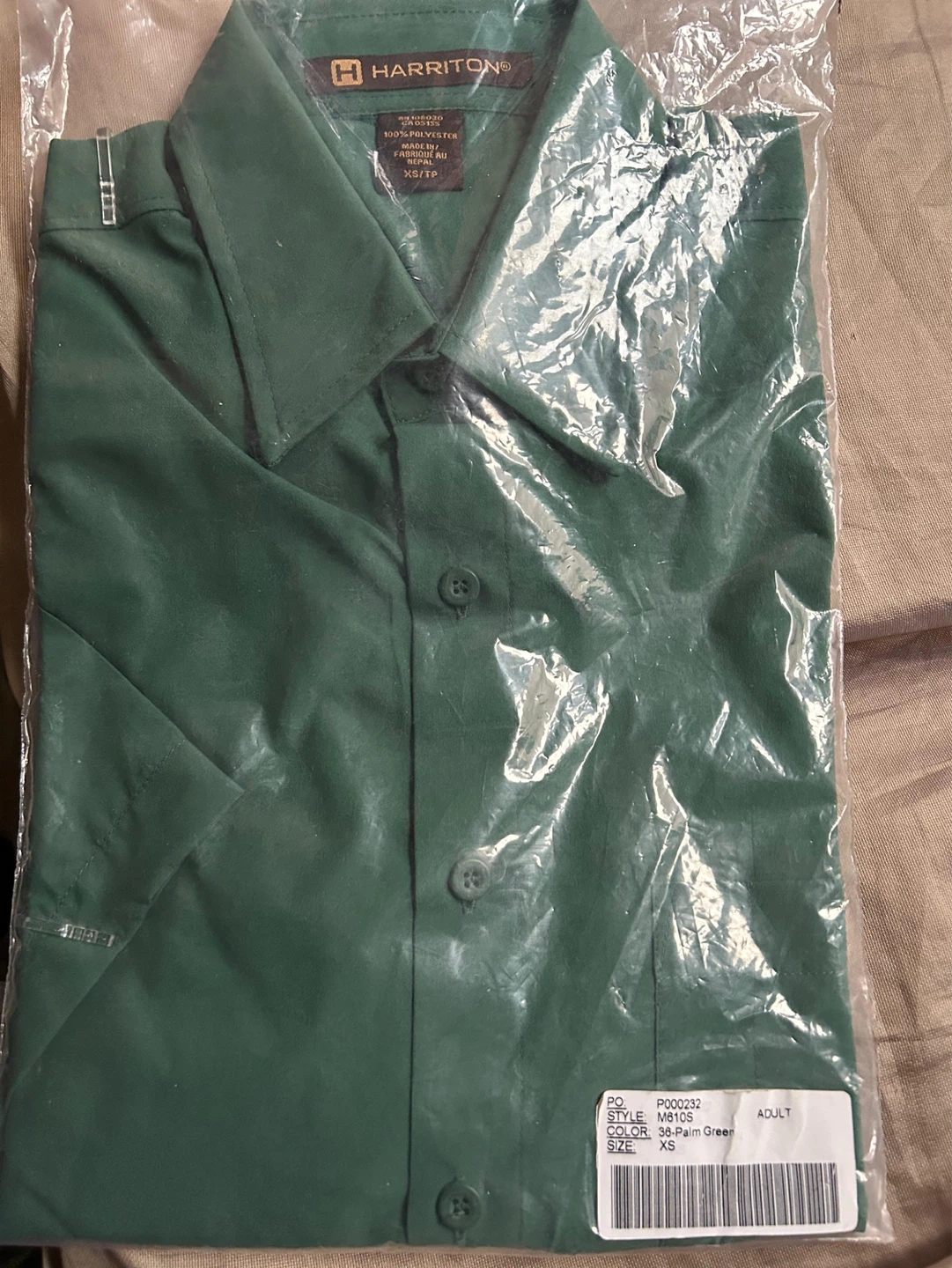 Men's Short Sleeve Polo Shirt - Green XS - photo 2