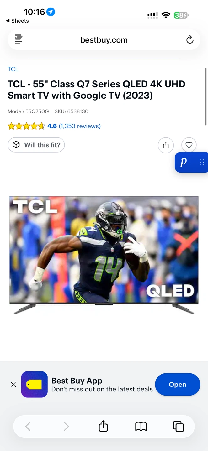 TCL 55" Q7 Series QLED 4K UHD Smart TV with Google TV (2023) - photo 2
