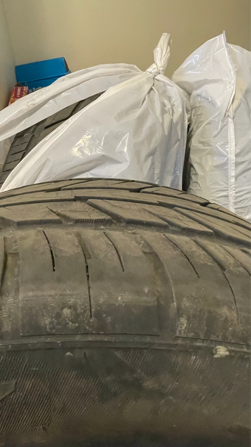 Speed King 295/45ZR20 Tire with Custom Black and Red Rim - photo 2