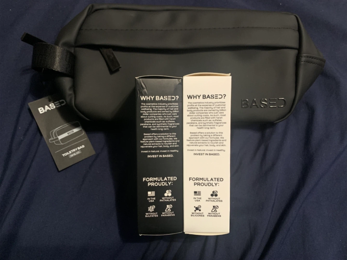 BASED Facial Cleanser And Facial Moisturizer With Toiletry Bag - photo 2