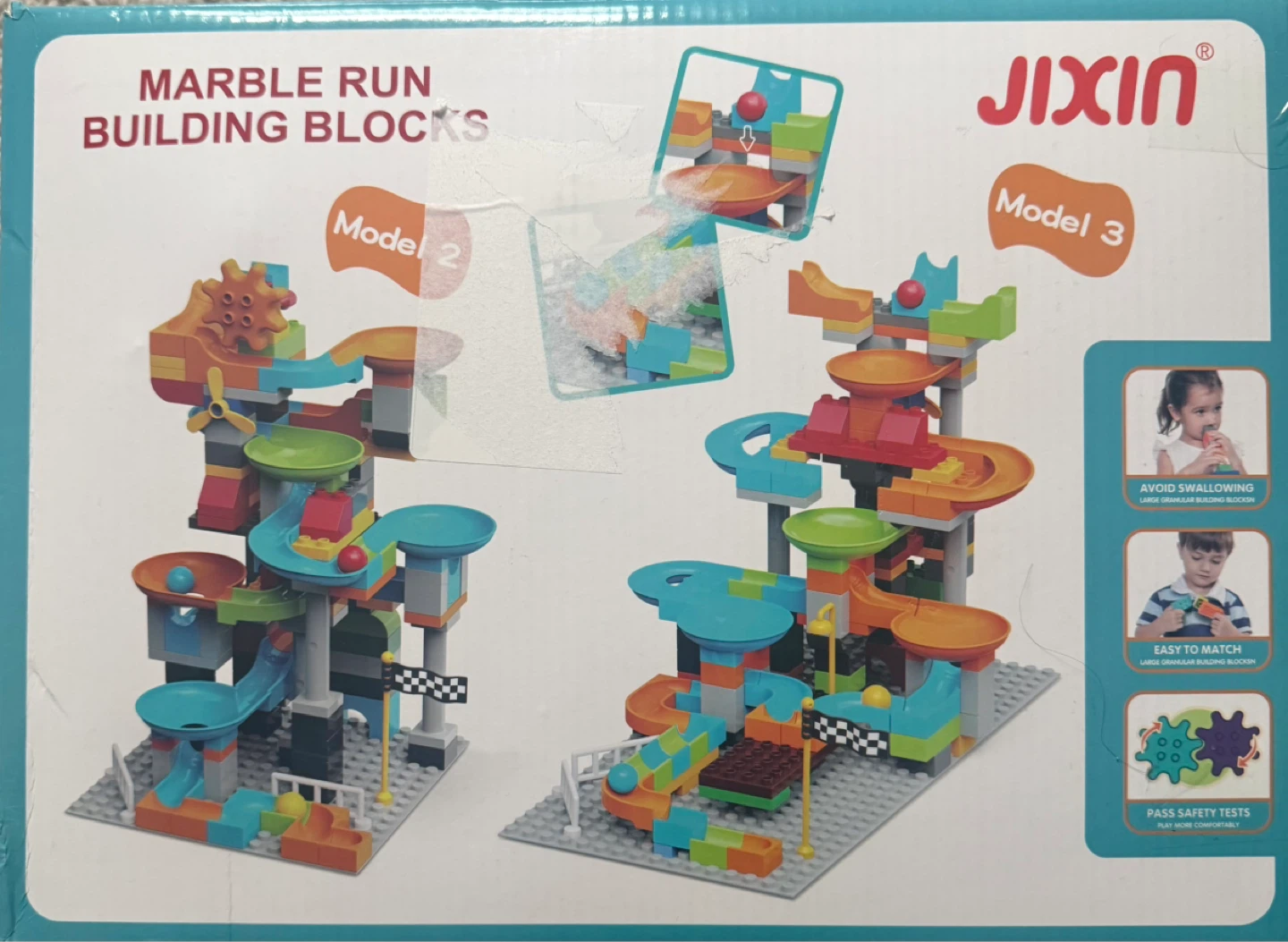 JIXIN Marble Run Building Blocks Model 3