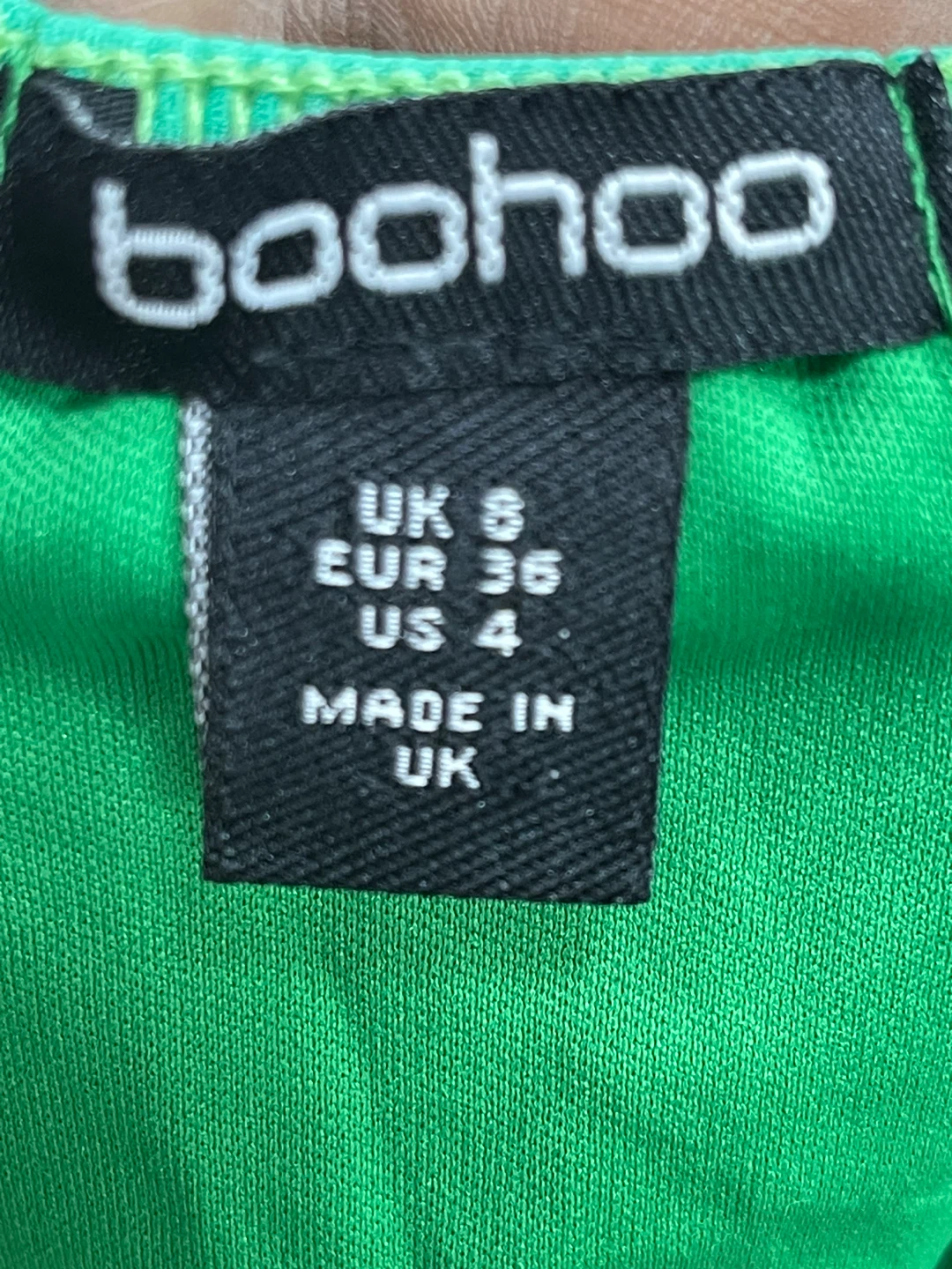 Boohoo Green Halter Neck Ruffle Mini Dress - photo 5