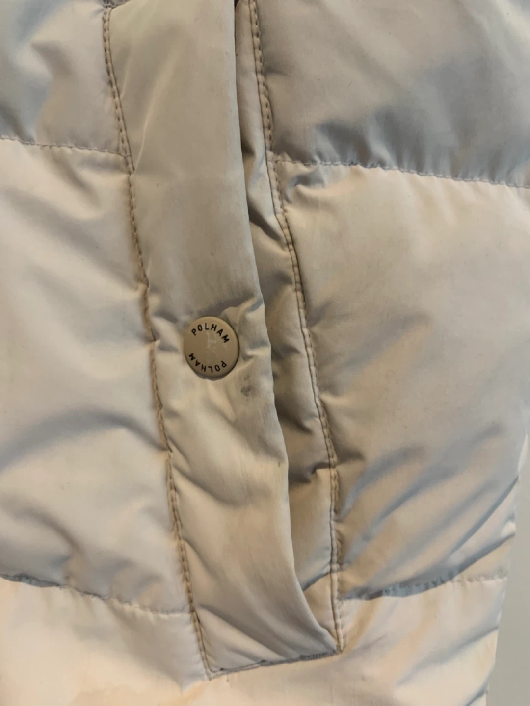 Polham Puffer Vest - Cream, Size S - photo 5