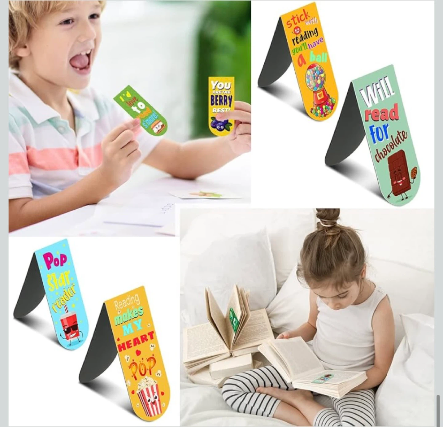 48 Pack Scented Bookmarks Magnetic Scratch and Sniff - photo 4