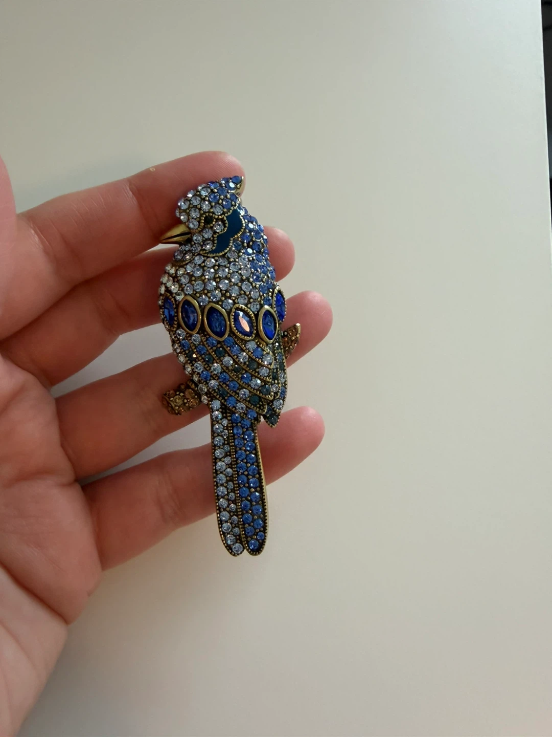 Heidi Daus Blue Jay Brooch - photo 2