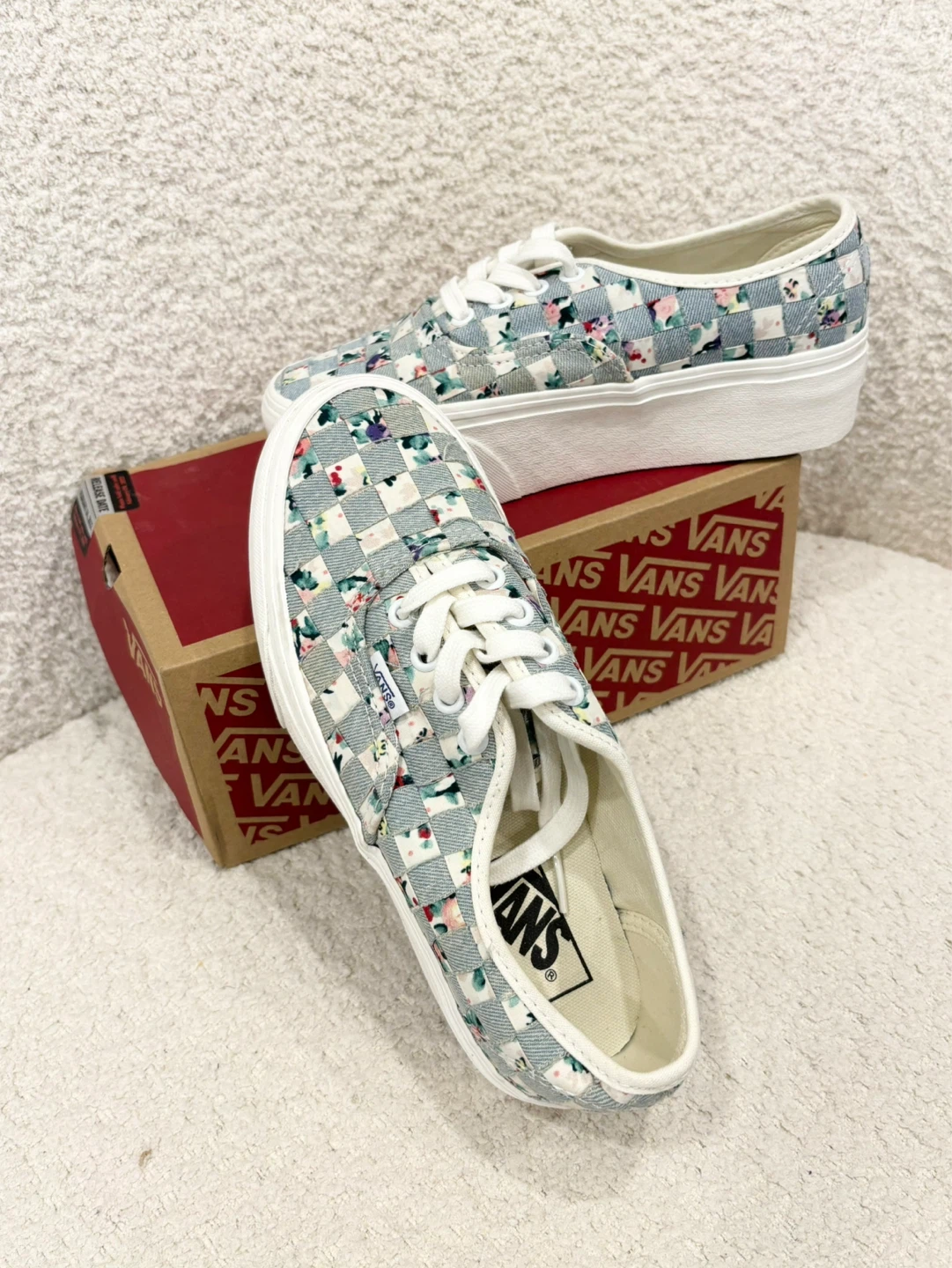 Vans Authentic Platform "Floral Checkerboard" Sneakers - photo 5