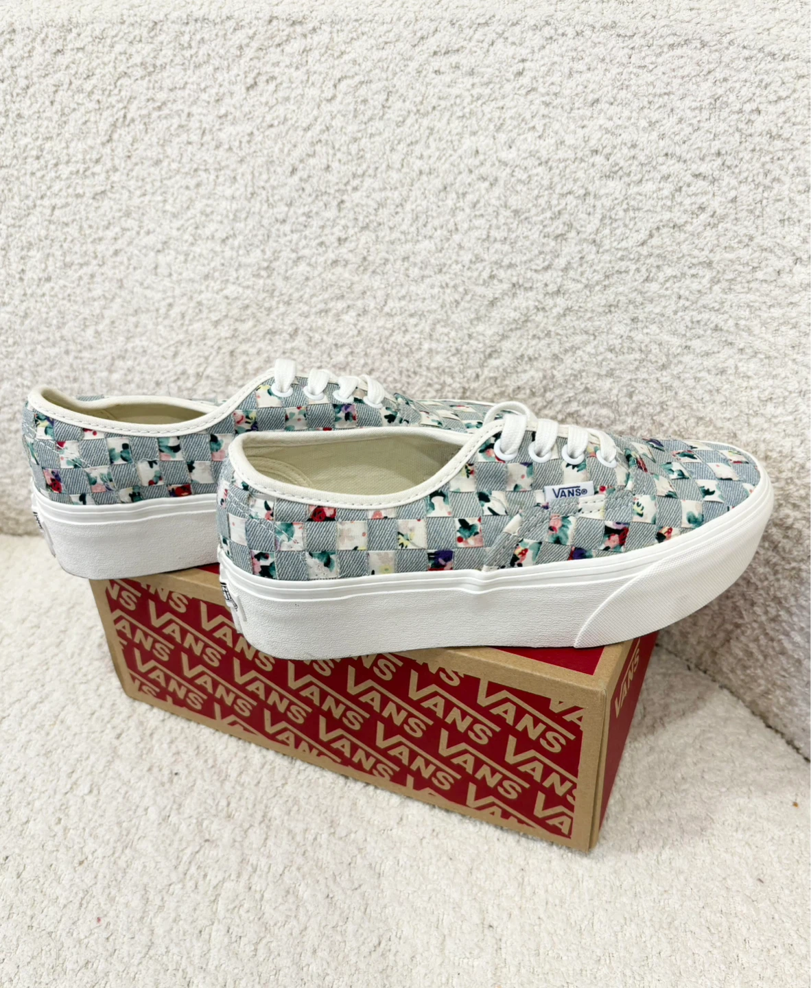 Vans Authentic Platform "Floral Checkerboard" Sneakers - photo 2