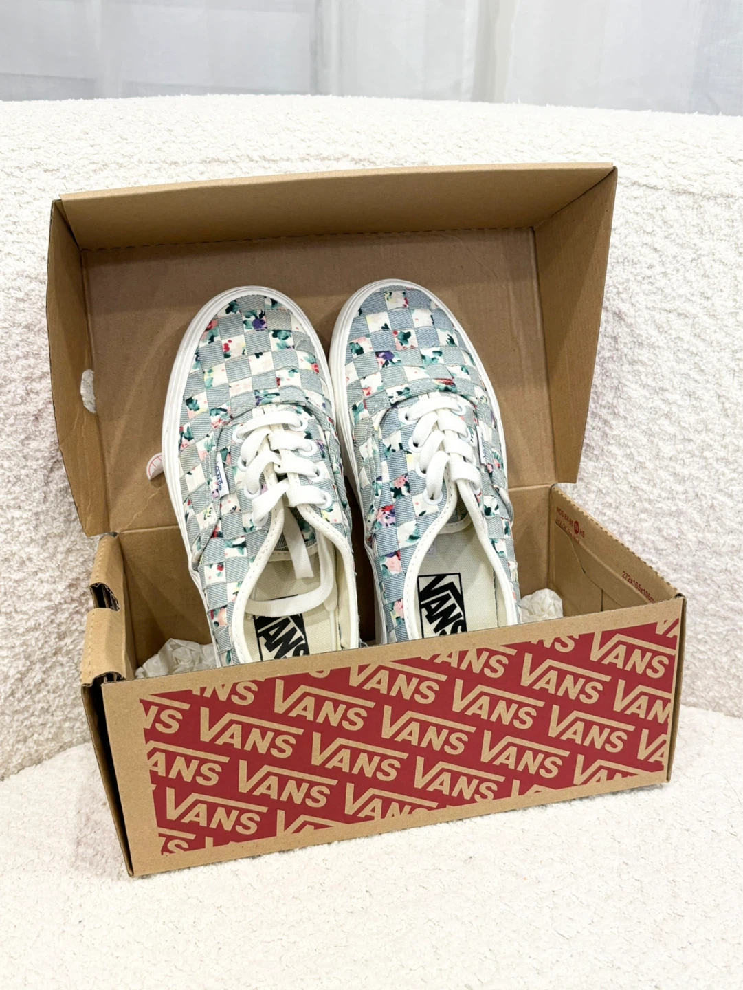 Vans Authentic Platform "Floral Checkerboard" Sneakers