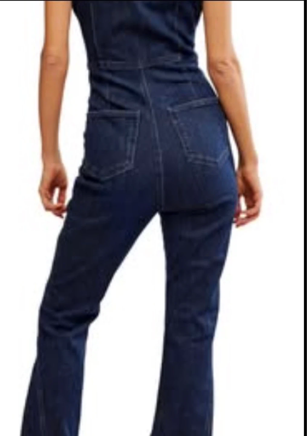 Free People Denim Jumpsuit - Blue - Size Small - photo 2