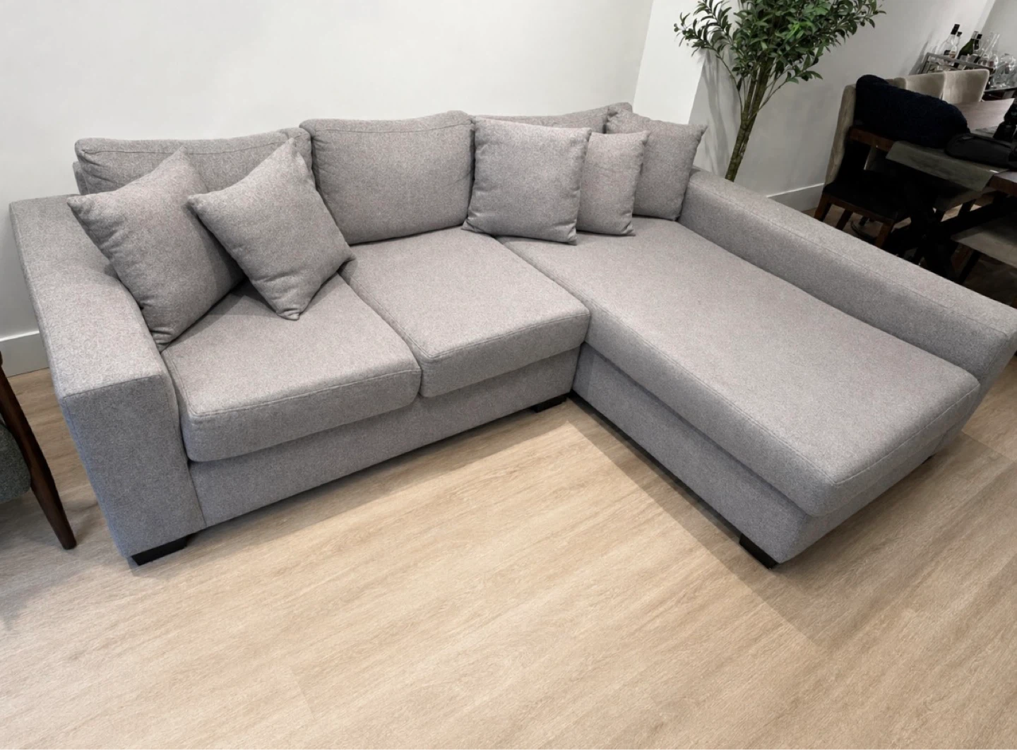$500 – Grey Sectional Sofa (North Van)