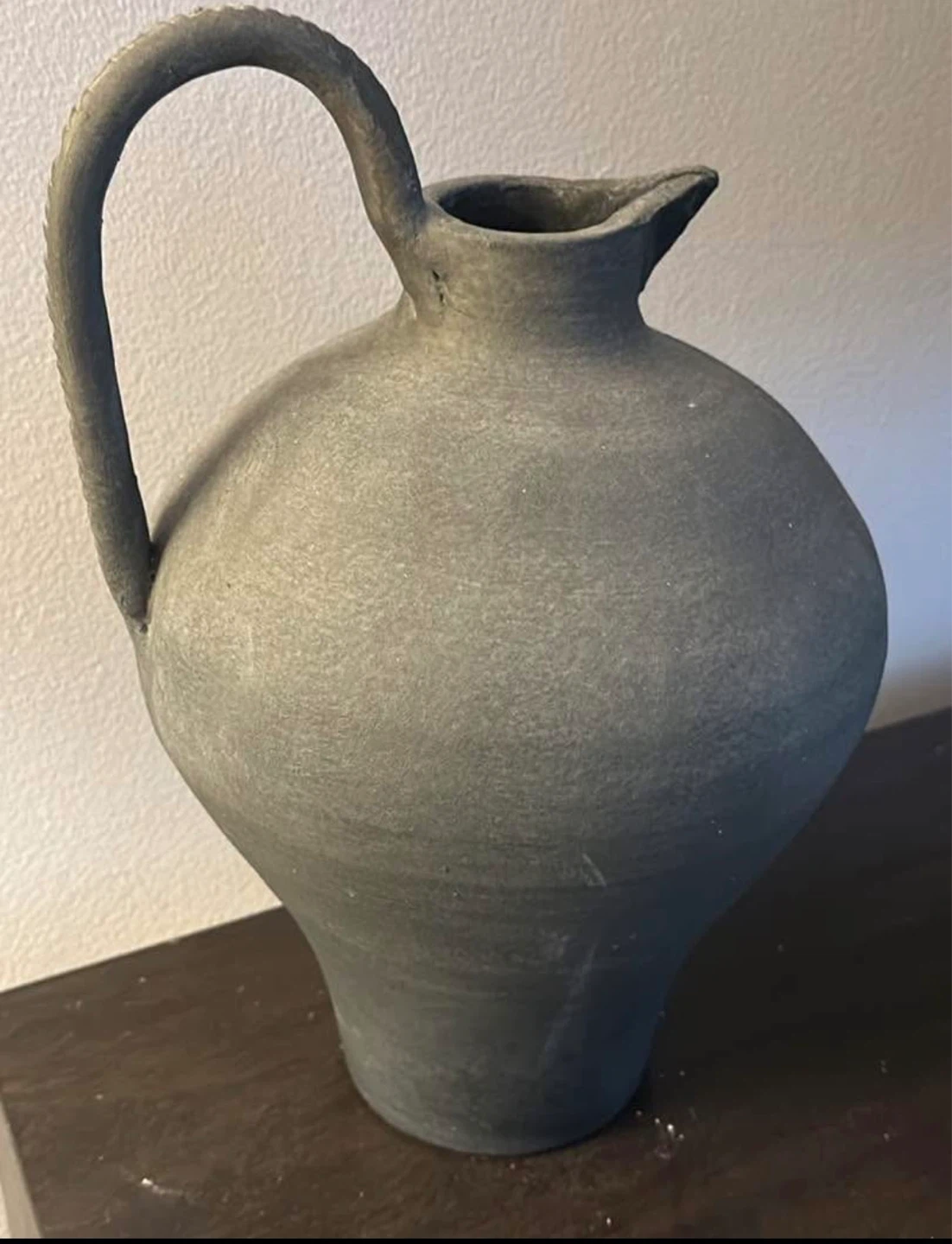 Gray antique vase
