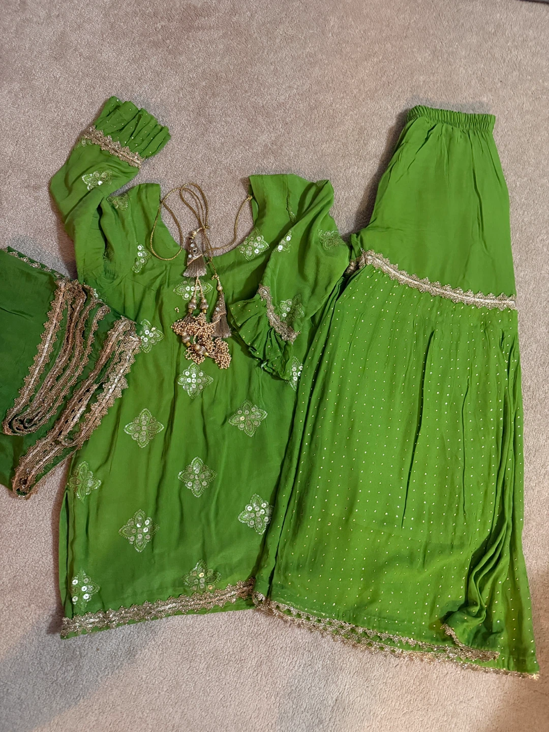 Women's Embroidered Salwar Kameez Dupatta Set - photo 3