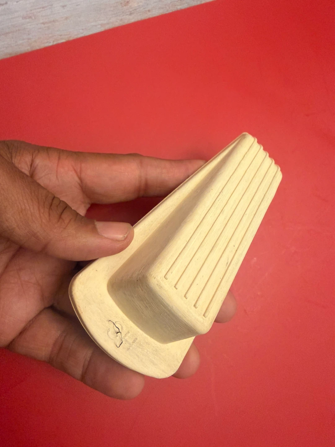 Cream Colored Door Stop - photo 2