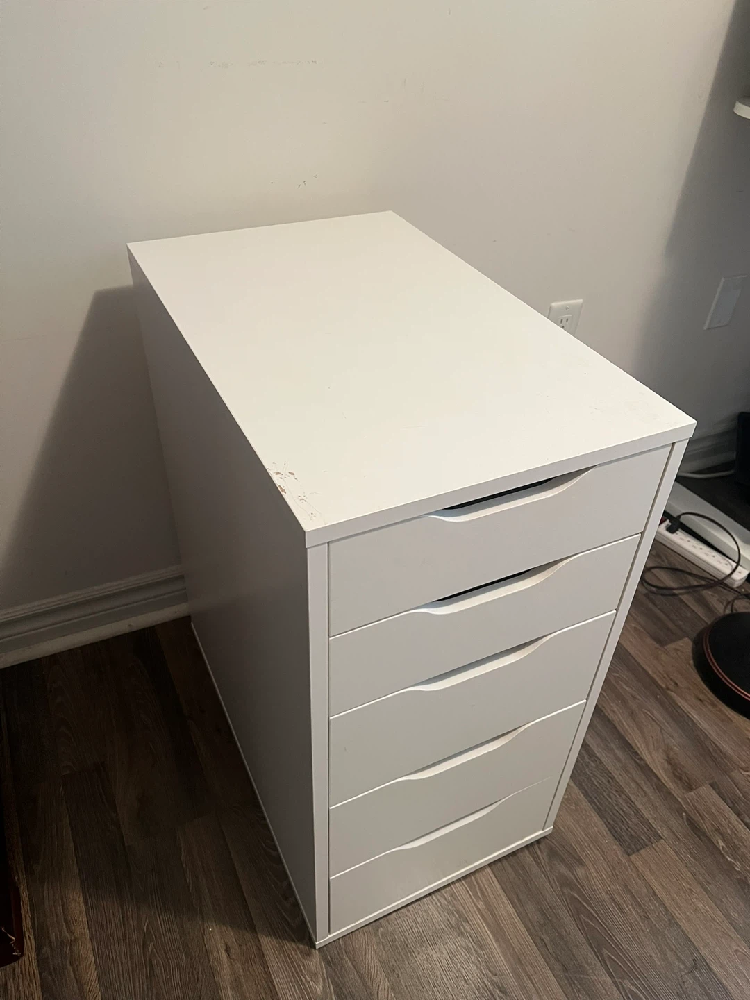 White 5-Drawer Alex Unit - photo 2