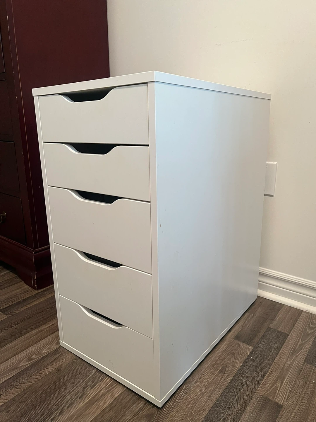 White 5-Drawer Alex Unit
