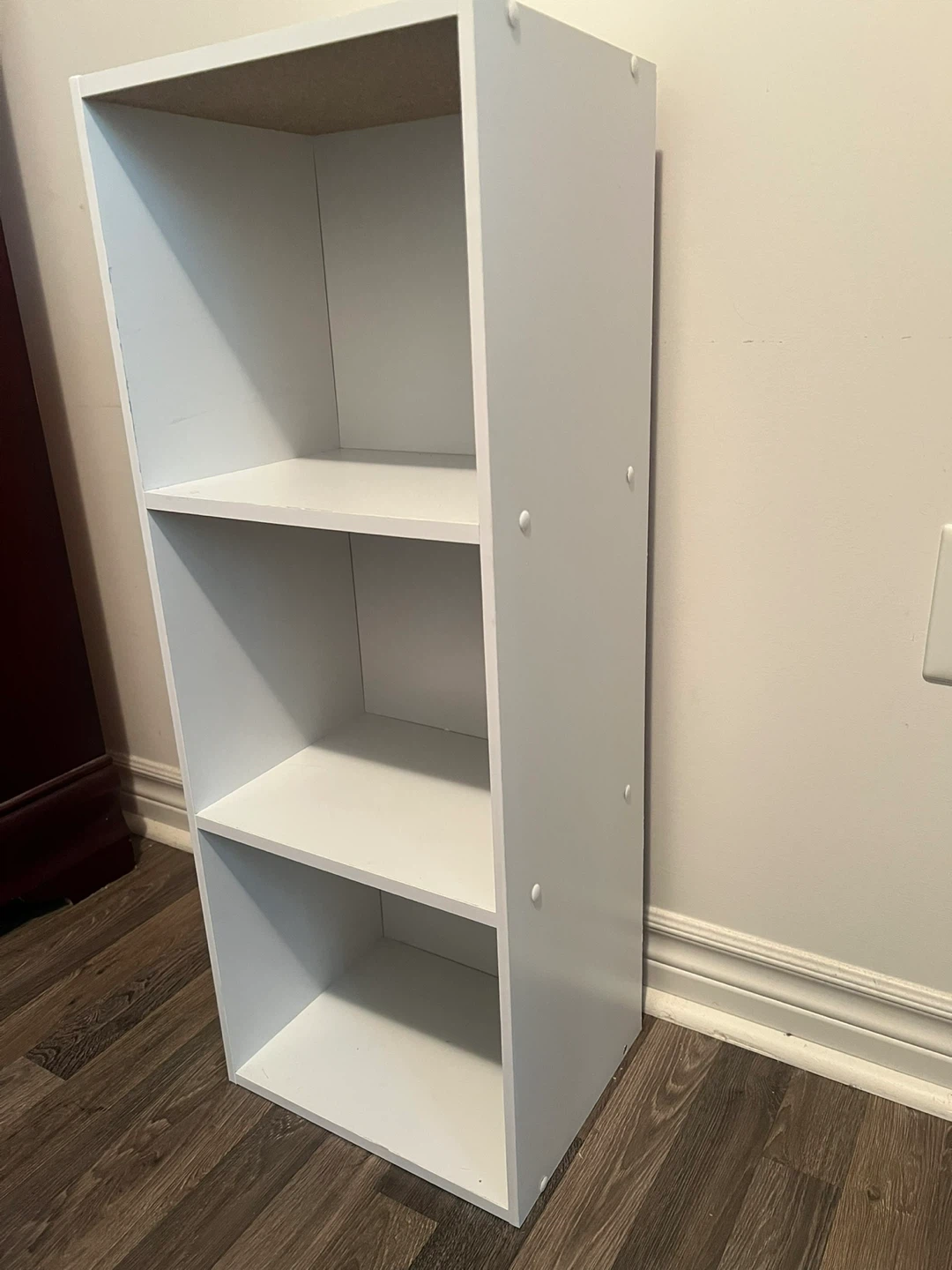 White 3-Shelf Bookcase