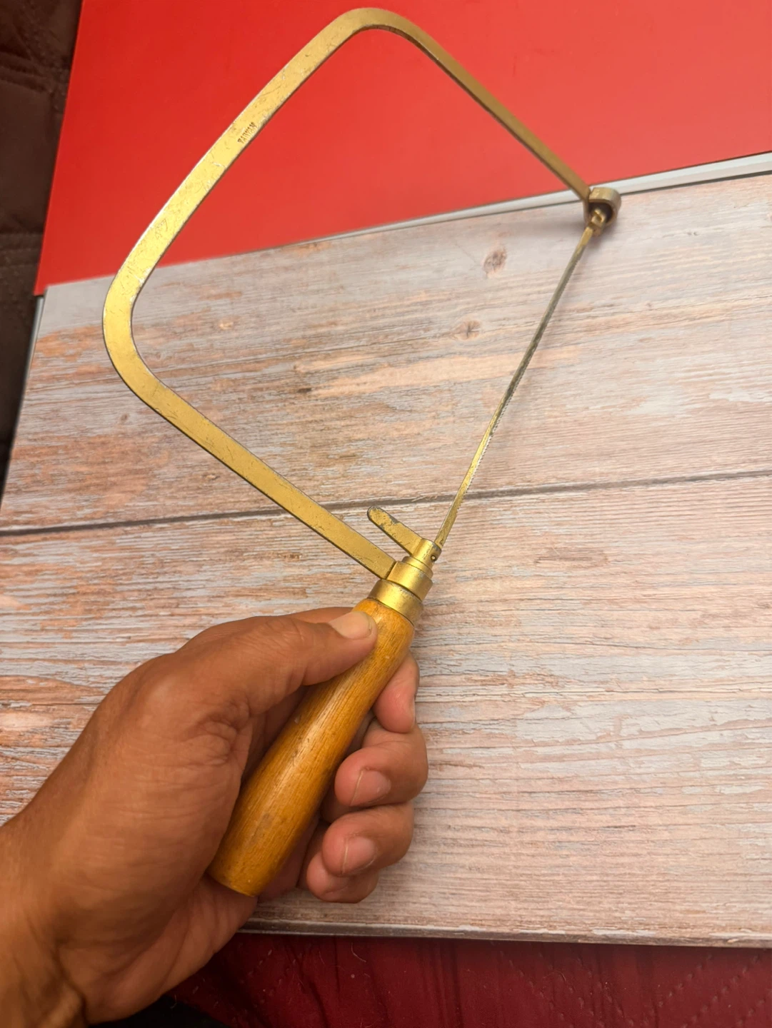 Vintage Coping Saw with Wooden Handle