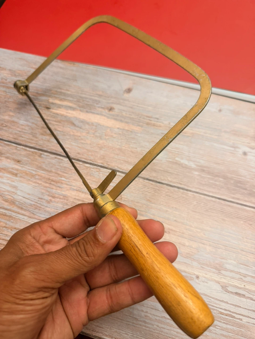 Vintage Coping Saw with Wooden Handle - photo 2