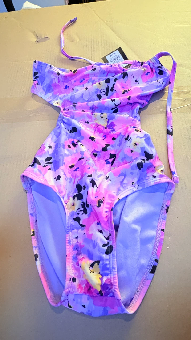 Girls' One-Piece Swimsuit Size 8